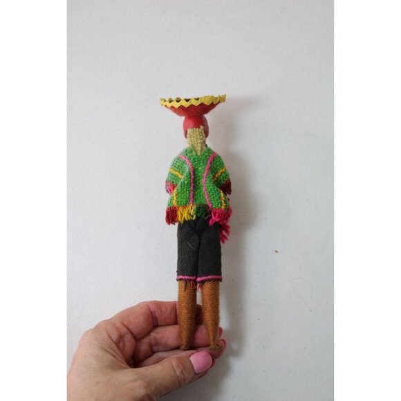 Vintage Mexican Doll Serape Souvenir Tourist 91461 - Picture 7 of 7